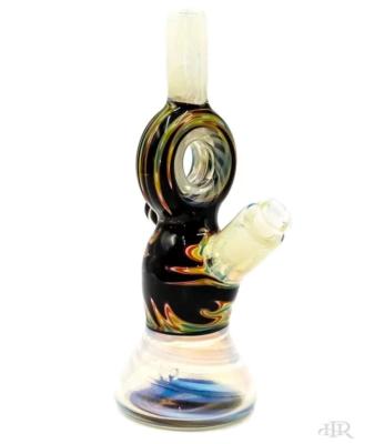 In Stock 12'' Glass Freeze Pipes Coil Bongs Percolator Filter With Ice Catcher