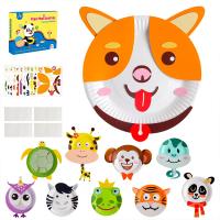Os animais das crianças 3D modelam o ofício Kit Handmade Birthday Party da placa de papel