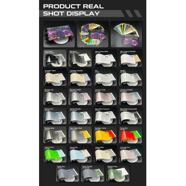 TPU Color PPF Film 6.5mil 7.5mil Self-Healing Car Protection