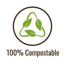 Green 100% Biodegradable Compostable Party Tableware Eco Friendly Disposable Plates