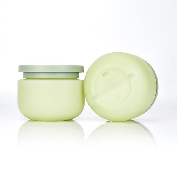 Green Recyclable 0.5 Oz Face Cream Jar With Lid Hot Stamping