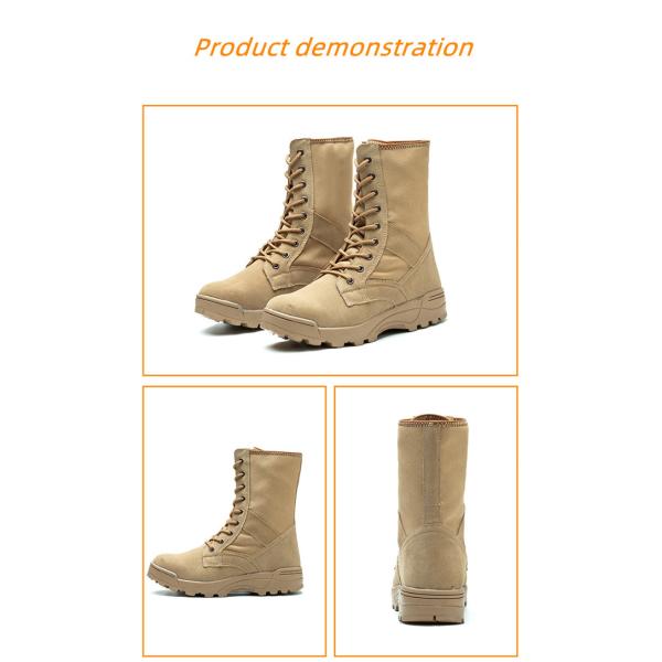 Army Strong Desert Boots Fire Safety Boots High Top Boots Sandy