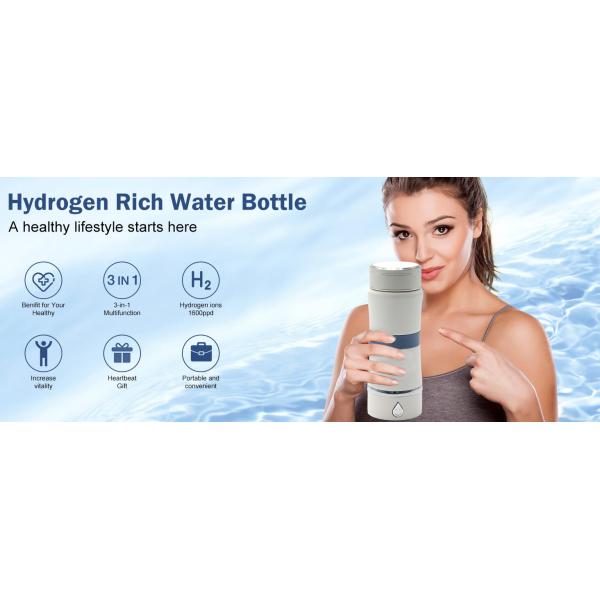 Desktop Hydrogen Water Generator with SPE PEM Rechargeable Bottle and Plastic Housing