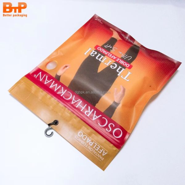Customized Packaging Bags for Garments Resealable Clothing Zipper Plastic Aseptic Bag Clear Bag With Customized Design