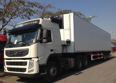 Réfrigération de fret frais livraison de camions réfrigérés remorque 40 pieds panneaux sandwich GRP