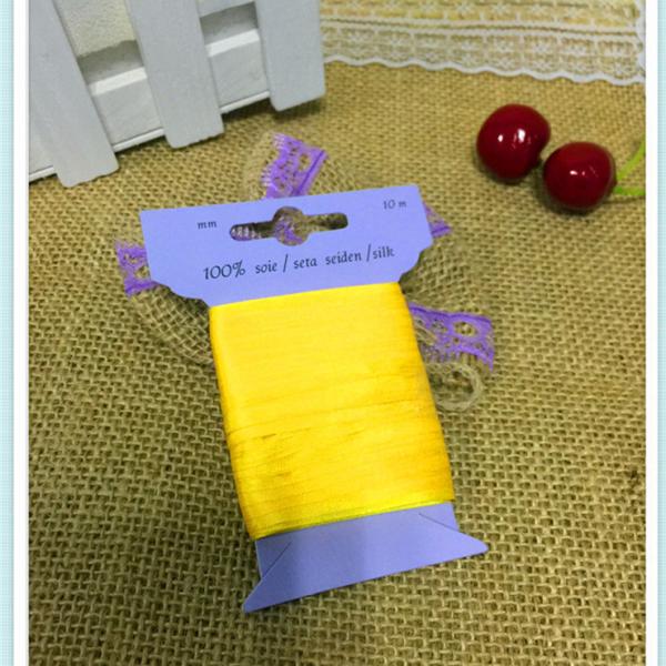 100% pure silk satin ribbon for embroidery home decoration,solid color,new color