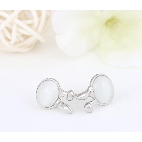 S925 Sterling Silver Stud Earrings in sterling silver opal earrings big buck Boutique
