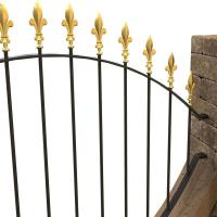 Galvanisation à chaud Barricades en fer forgé Balcon garde-corps personnalisé américain