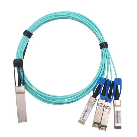 4×SFP+ブレイクアウトの活動的な光ケーブルMMFへの40G QSFP+