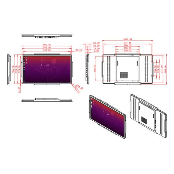 10.1-Inch Linux Industrial Display Terminal for Process Monitoring, Factory Equipment, Smart Logistics, and Medical Systems