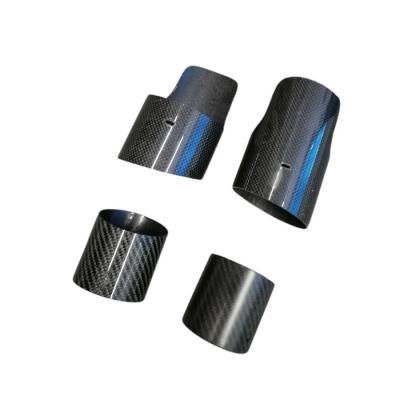 High Temperature Resistance Wrapped Carbon Fiber Exhaust Tube Tailpipe Muffler Tips