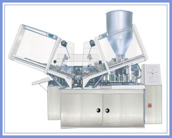 Автоматическая минута машины 0.1m3 запечатывания трубки машины завалки трубки 5ml алюминиевая