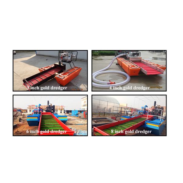 Mini Gold Mining Dredger with Engine Pump Core Components