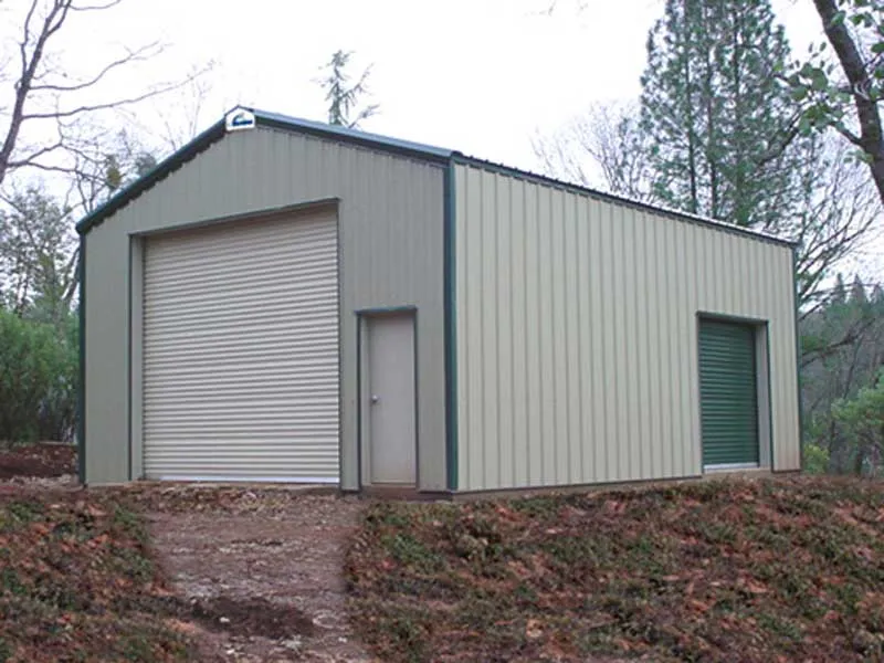 Galvanized Steel Frame Prefabricated Steel Garage with Customizable Design and Wind Load Up to 300 km/h