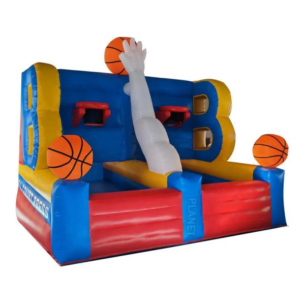 Outdoor Sports Game Inflatable Basketball Hoop For Rental