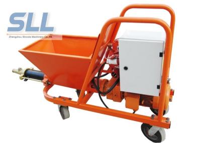 7.5KW Wet Ready Mixed Wall Cement Mortar Spraying Machine 30L / Min Orange Color