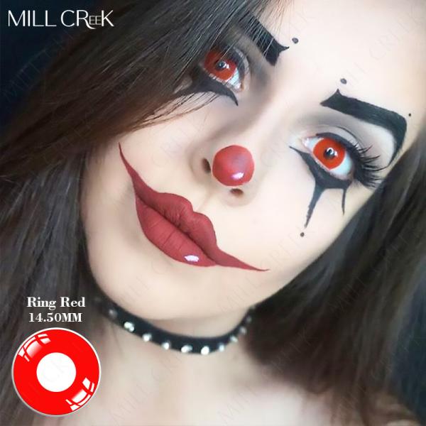 Diâmetro vermelho do olho 14.5mm de Dia das Bruxas das lentes de contato de Cosplay da cor macia