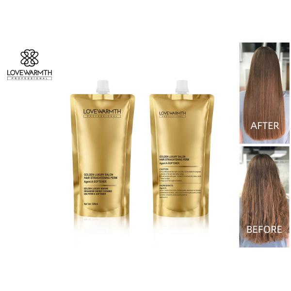 Adult Hair Straightening Cream / Rebonding Permanent Cream Relaxer And Neutraliser 1000ml