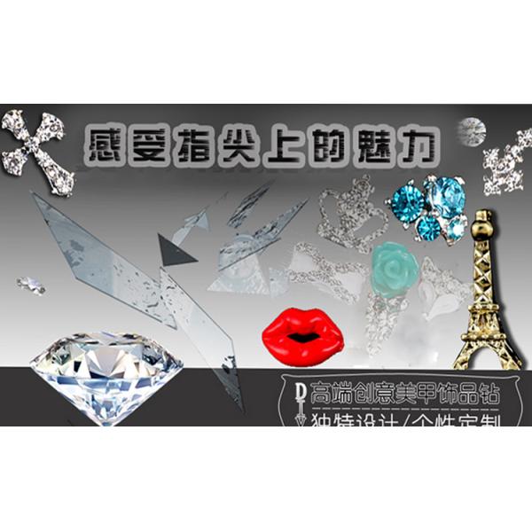 Charming 3D Nail Art Designs Nail Art Bow Tie Alloy Rhinestones DIY Decoration ML21-33