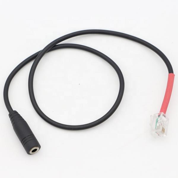 RJ9 RJ10 a Mujer 3.5 mm CTIA Plug Audio Jack Adaptador de auriculares Cable para teléfono de oficina