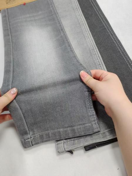 Gray Color High Stretch 11.6oz Heavy Weight 74%Cotton Denim Fabric For  Boys Jeans