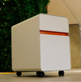 Office Equipment Steel Storage Cabinets 3 Drawer Metal Mobile Pedestal With Wheels