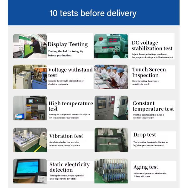 Factory Use 18.5 IP65 Waterproof Fanless Industrial PC,High Brightness 1000 Nits Touch Screen Panel,Support Windows10 &Linux OS