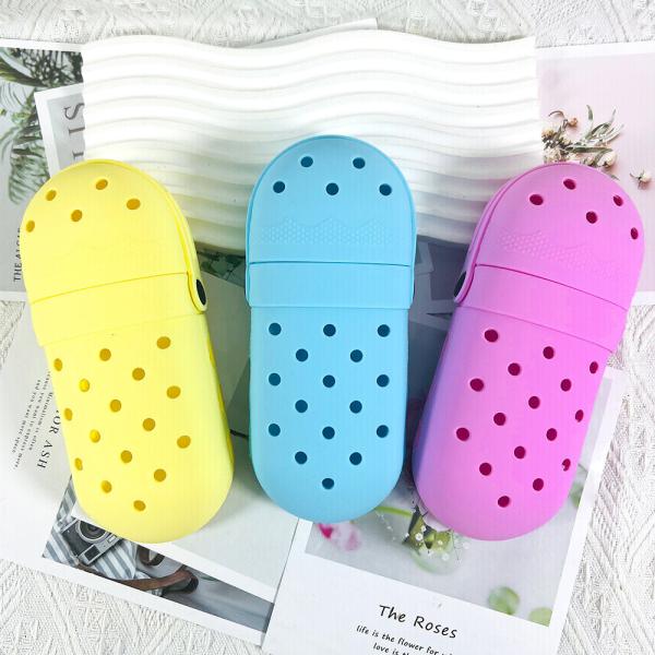DIY Silicone Pencil Box Case Holder Flexible Easy To Clean Waterproof Student School Supplies