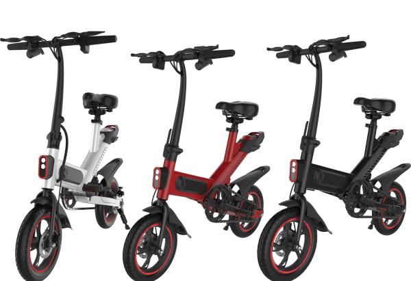 Intelligent City Portable Folding Electric Bike 36V 10AH 25KM / H 120kg Loading Ability
