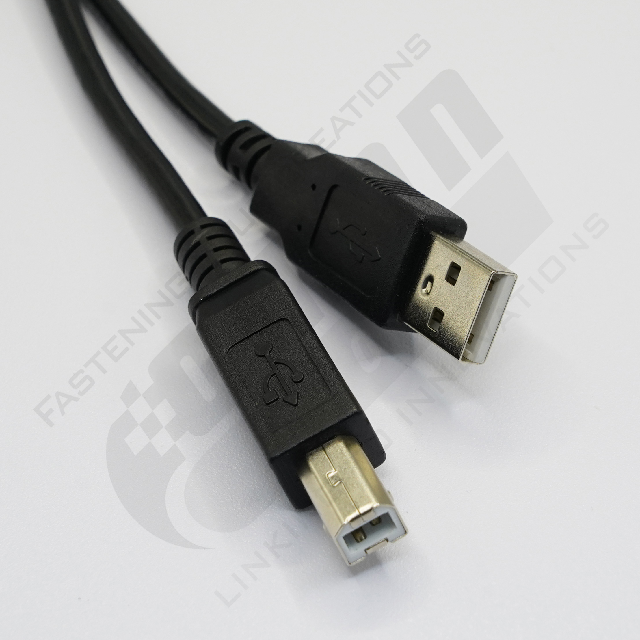 USB B Type Male Cable Wire Harness Designed to Optimize Electrical Signal Transmission and System Reliability（OM.CAB.LJX.USB.0003）