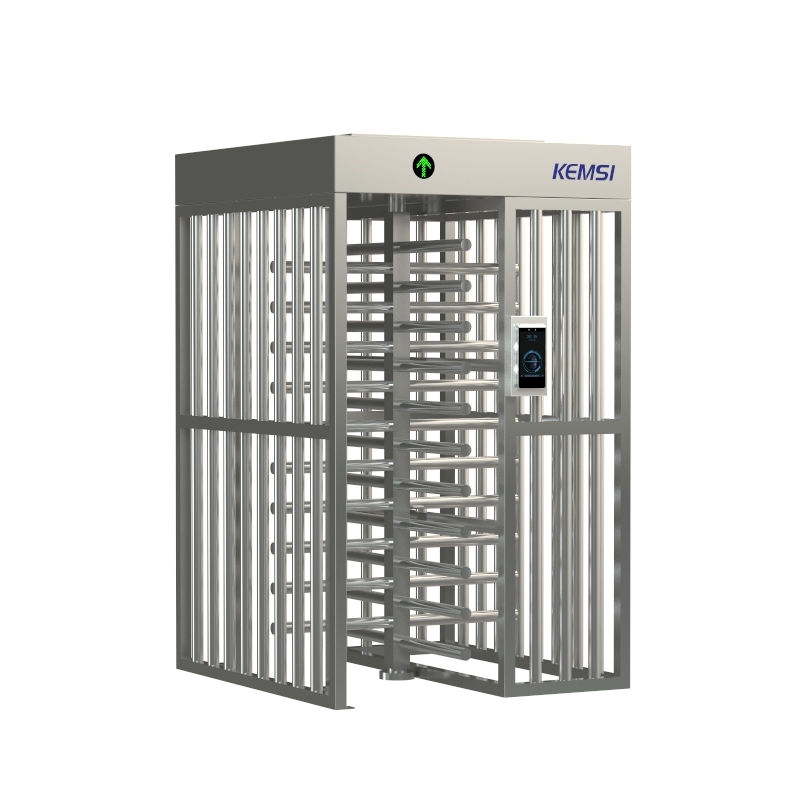 Full Height Turnstile Gate Durable Stainless Steel Design