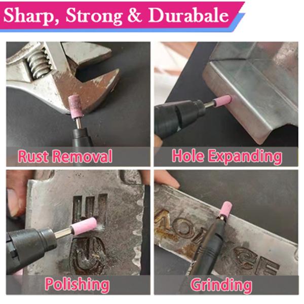 100 шт. абразивный шлифовальный круг по камню 1/8 (3 мм) с хвостовиком на головке