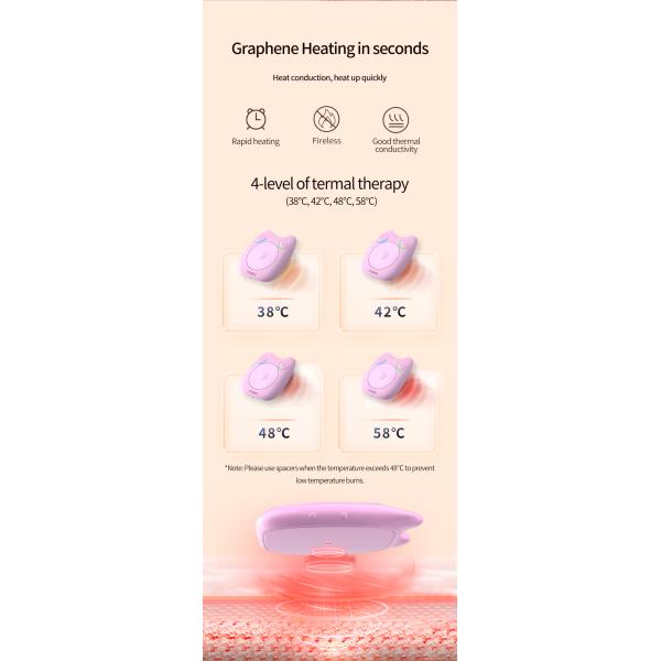 Multifunctional Body Massager with Red Light Pulse and Graphene Hot Compress Bag