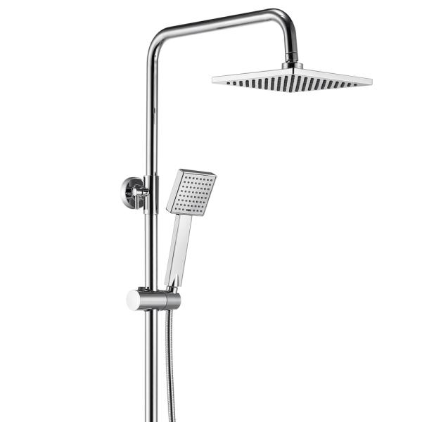 Hotel Bathroom Rain Shower with Brass Valve Core Material and Handheld Shower System