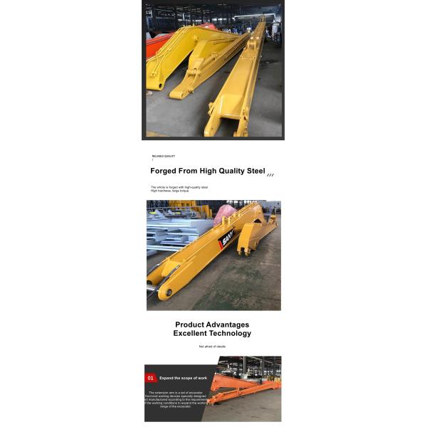 Customizable Two-Section Three-Section 12-45 Meter Excavator Extended Arm Backhoe Arm Long Boom And Cylinder Excavator