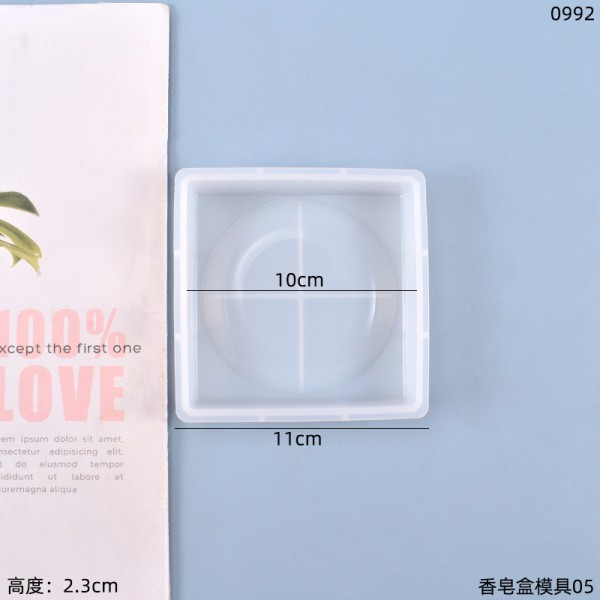 DIY crystal dropper mold soap storage box silicone mold spot wholesale manufacturer direct sales