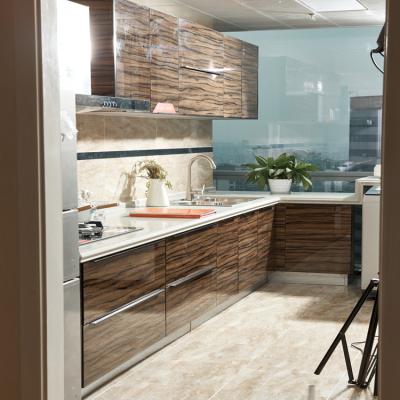A cozinha da laca ou o PVC por atacado projetam armários de cozinha modulares