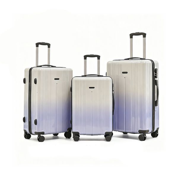 3pcs High Quality Travel Trolley 4 Wheels ABS Luggage aluminum frame Trolley Suitcases  Sets for Long-distance Travel