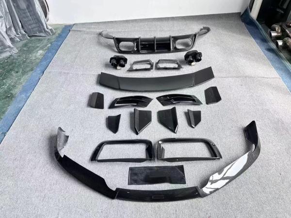 Repair Porsche 992 Body Kit BS Style Turbo Widebody Diffuser Spoiler Dry Carbon Fiber