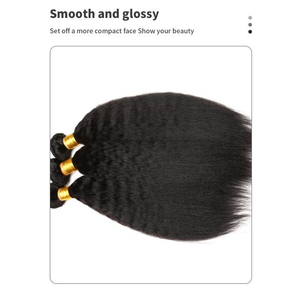 40.64cm 16 Inch Yaki Straight Hair Bundles Virgin Human Hair Bundles
