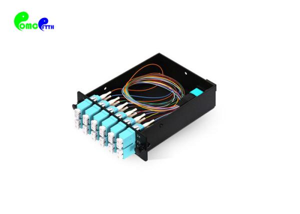 MPO MTP Cassette Low Power Penalties LC UPC Adapter With Desgined For 10G/40G Color Black