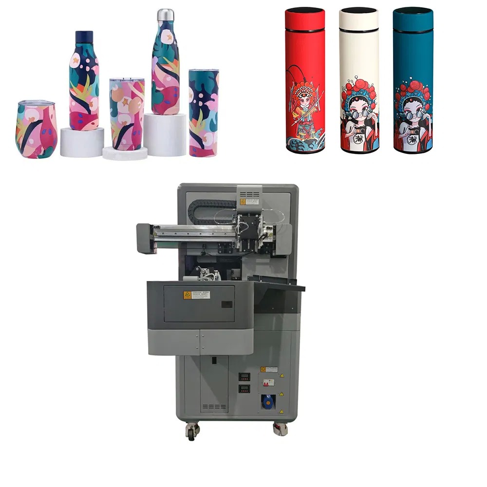 Factory Supply UV Cylinder Printer for Tumblers and Cups 360 Seamless