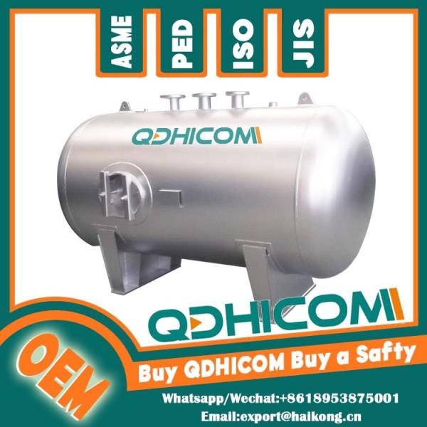 304 Stainless Steel Horizontal Air Storage Tank For Pharmaceutical Use