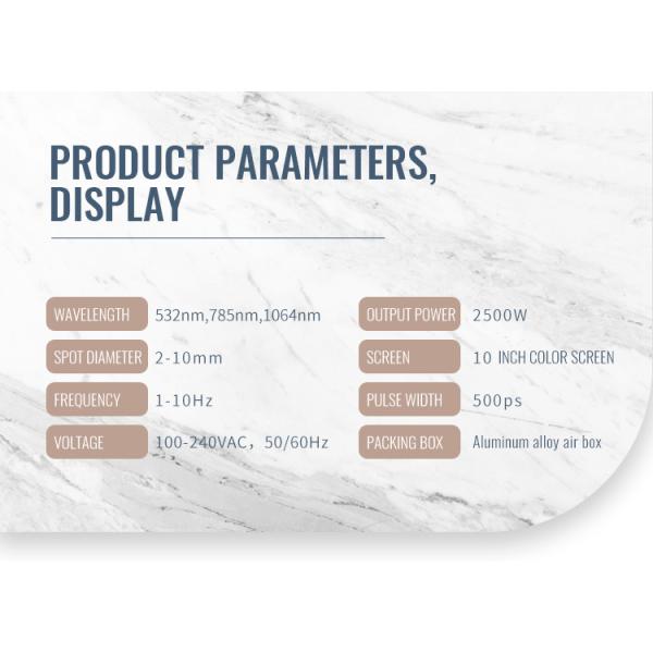 Машина 755nm 3000W удаления татуировки лазера пикосекунды переключателя q
