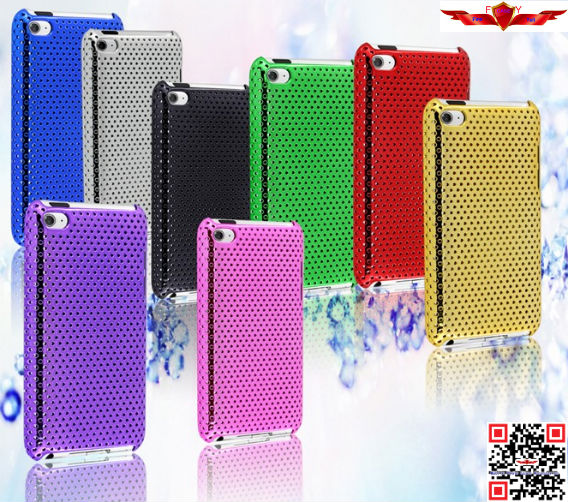 New Fashion Design Brand New Electroplating PC Cover Case For Ipod Touch 4 Multi Color