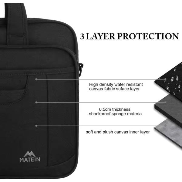 Customized Soft Bag Men Messenger Bag for Business Office Lawyer Attache Case in Black