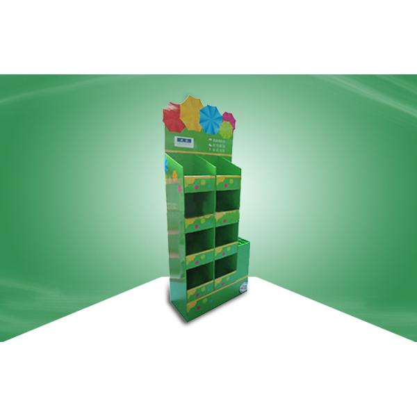 Подгонянный картон POS показывает Recyclable выставку для зонтиков