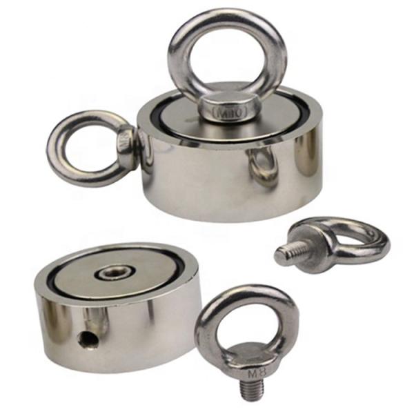 94mm Dneodymium Retrieving Magnet Rust Resistant With Two Eyebolt