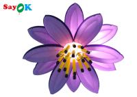 A decoração de iluminação inflável personalizada de 10ft conduziu Lily Flower For Wedding Christmas