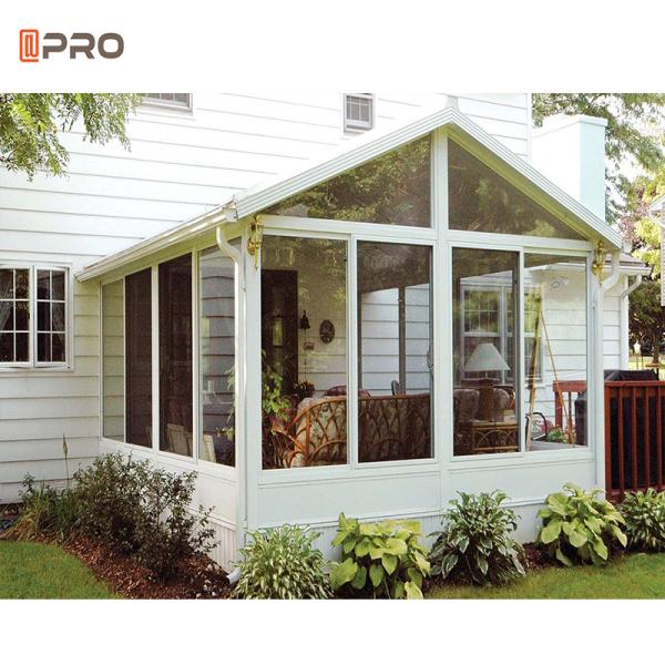 Curved Glass 6063 T5 Pre Built Sunrooms Garden Aluminium Profile Solarium